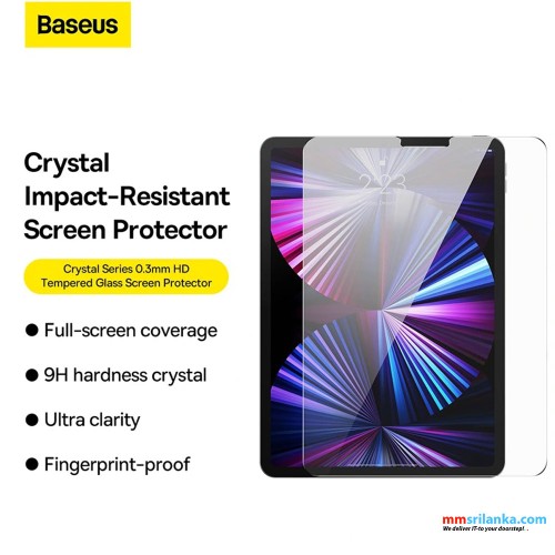 Baseus iPad Pro/Air3 10.5″ / iPad 7/8/9 10.2″ Crystal Series HD Tempered Glass Screen Protector